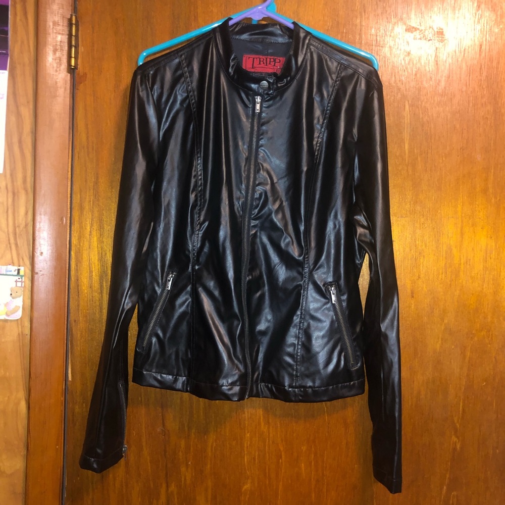 *NWT* Tripp Black Pleather Jacket
